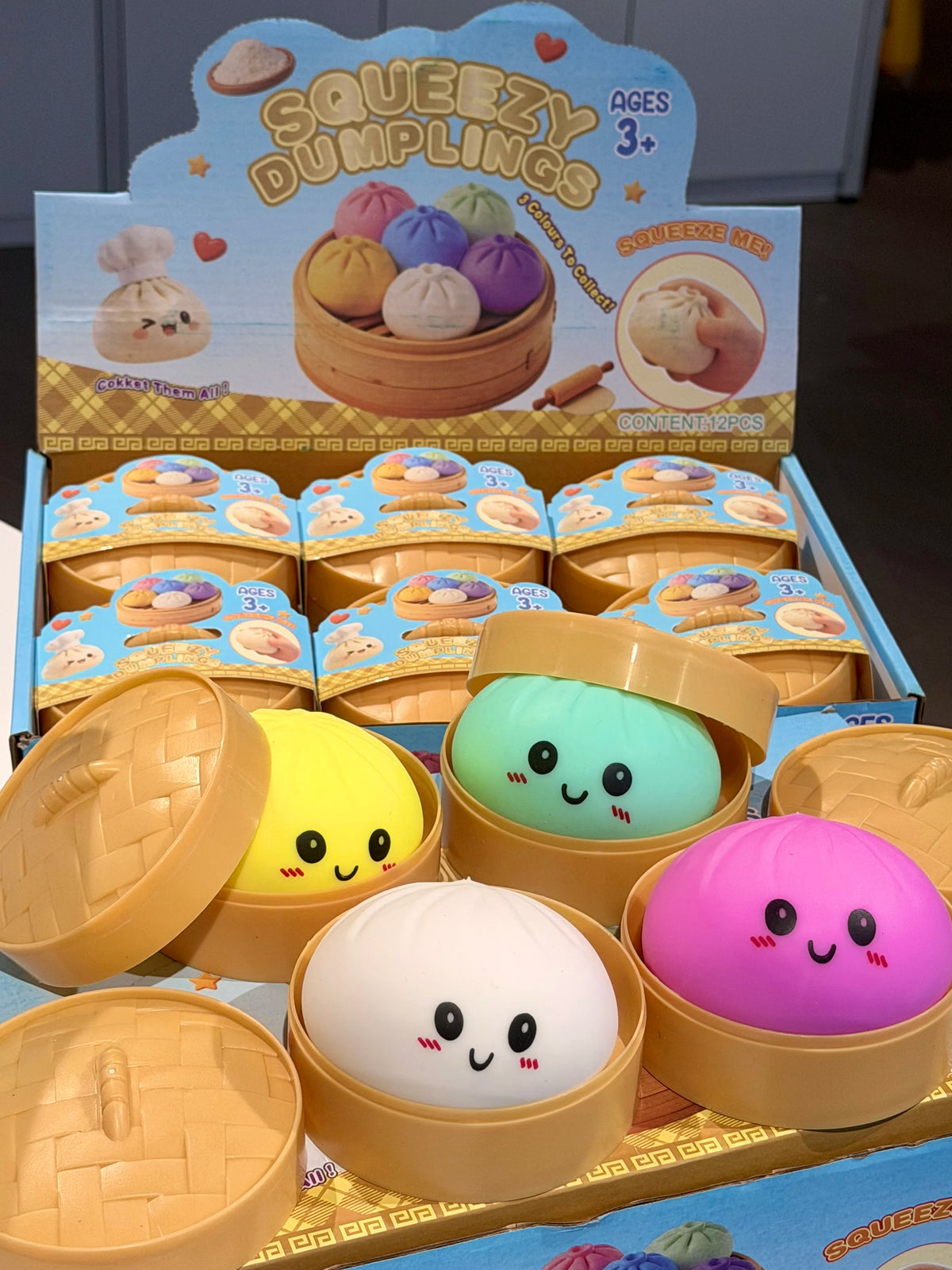 Glitter Dumpling Squishy Toy-10-Color Random Surprise Box TPR Material Non-Toxic Durable Party Supplies New Arrival