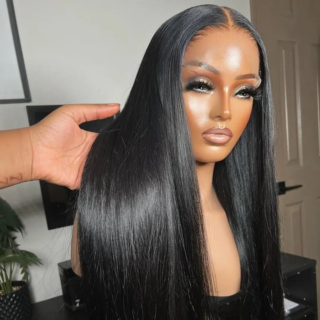 Wholesale Cuticle Aligned Remy Brazilian Natural Hair HD for Lace Glueless Lace Front Wigs Long Small Cap Size for Black Women