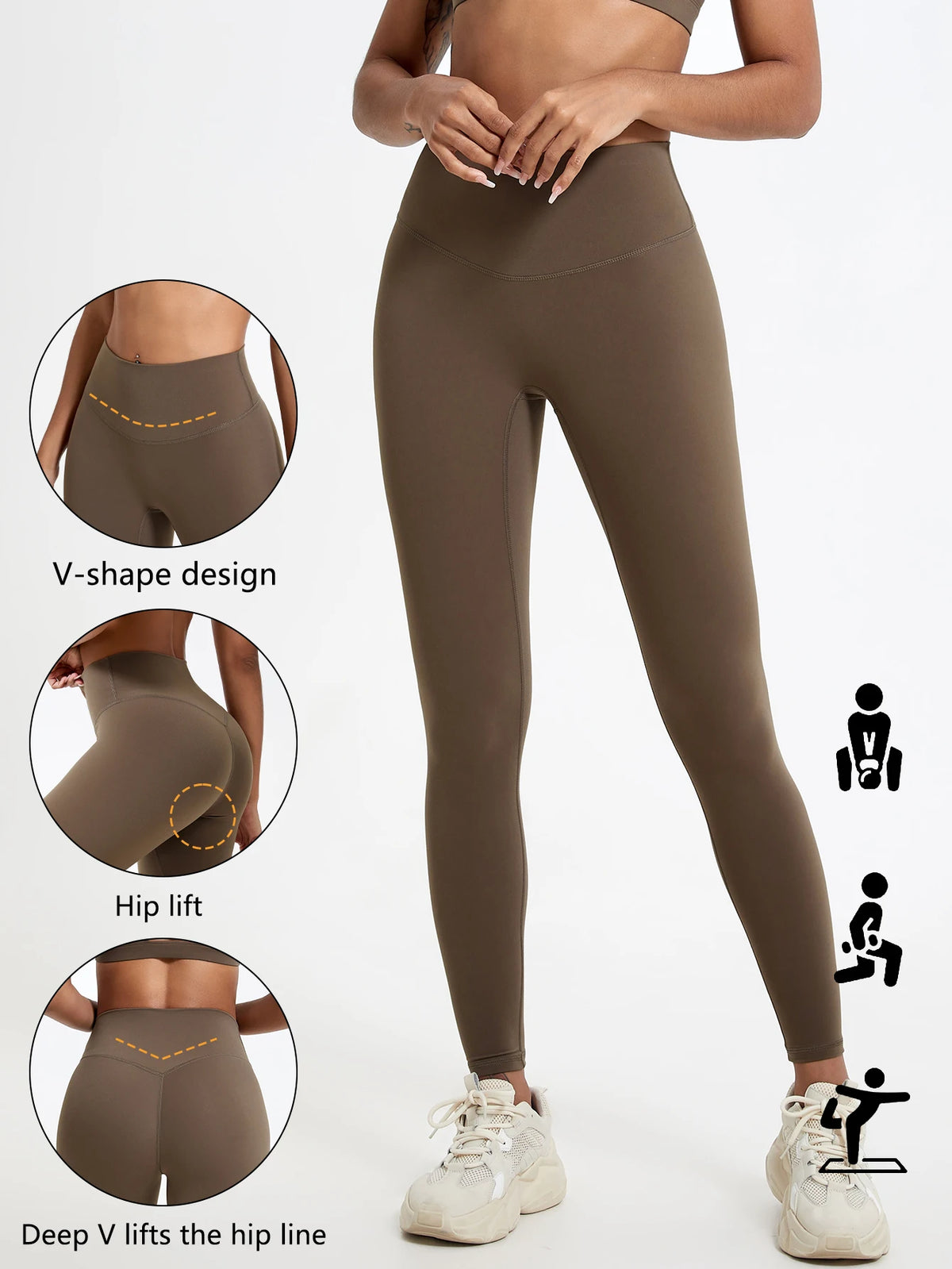 High-Waist Push-Up Yoga Leggings 🧘‍♀️💪 | Women's Soft Gym Running Workout Tights