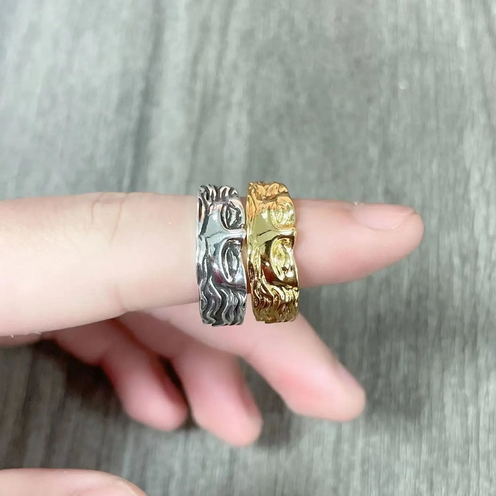 Venus Half Mask Vintage Ring 💍✨ | Creative Carved Adjustable Opening Fashion Jewelry for Men