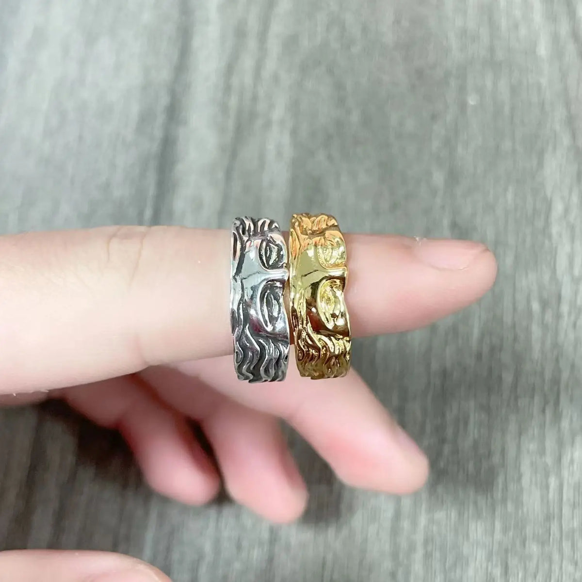 Venus Half Mask Vintage Ring 💍✨ | Creative Carved Adjustable Opening Fashion Jewelry for Men