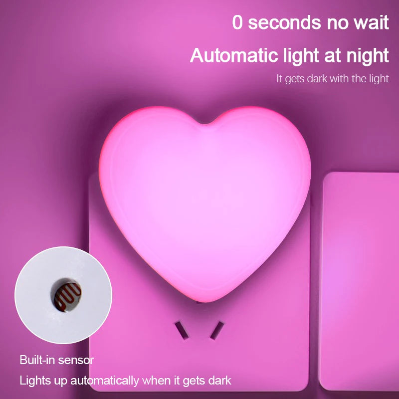 LED Sensor Night Light 💡✨ | Auto Motion-Activated Energy-Saving Plug-In Nightlight for Kids & Stairs