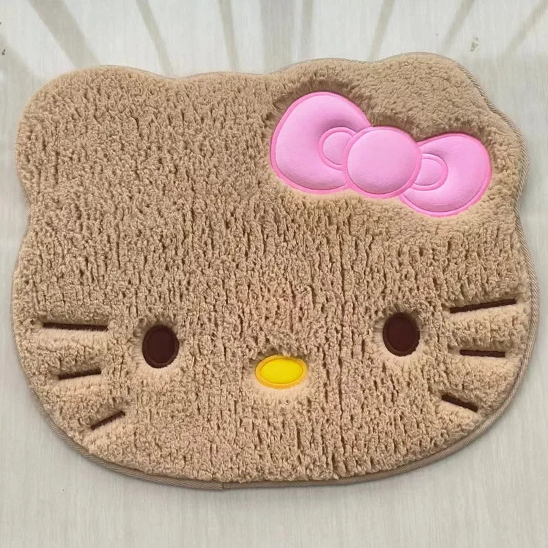 Hello Kitty Bathroom Mat 🐱♥️ | Soft Water-Absorbing Anti-Slip Flannel Doormat