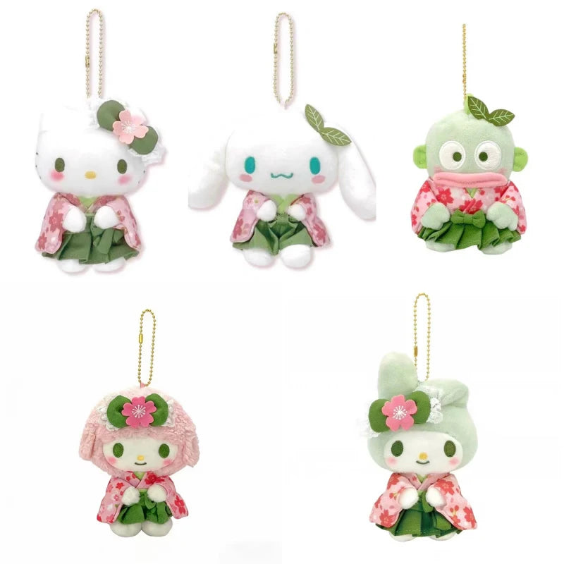 Hello Kitty Kimono Plush Backpack Keychain 🌸🐱 | Kawaii Bag Charm & Surprise Gift