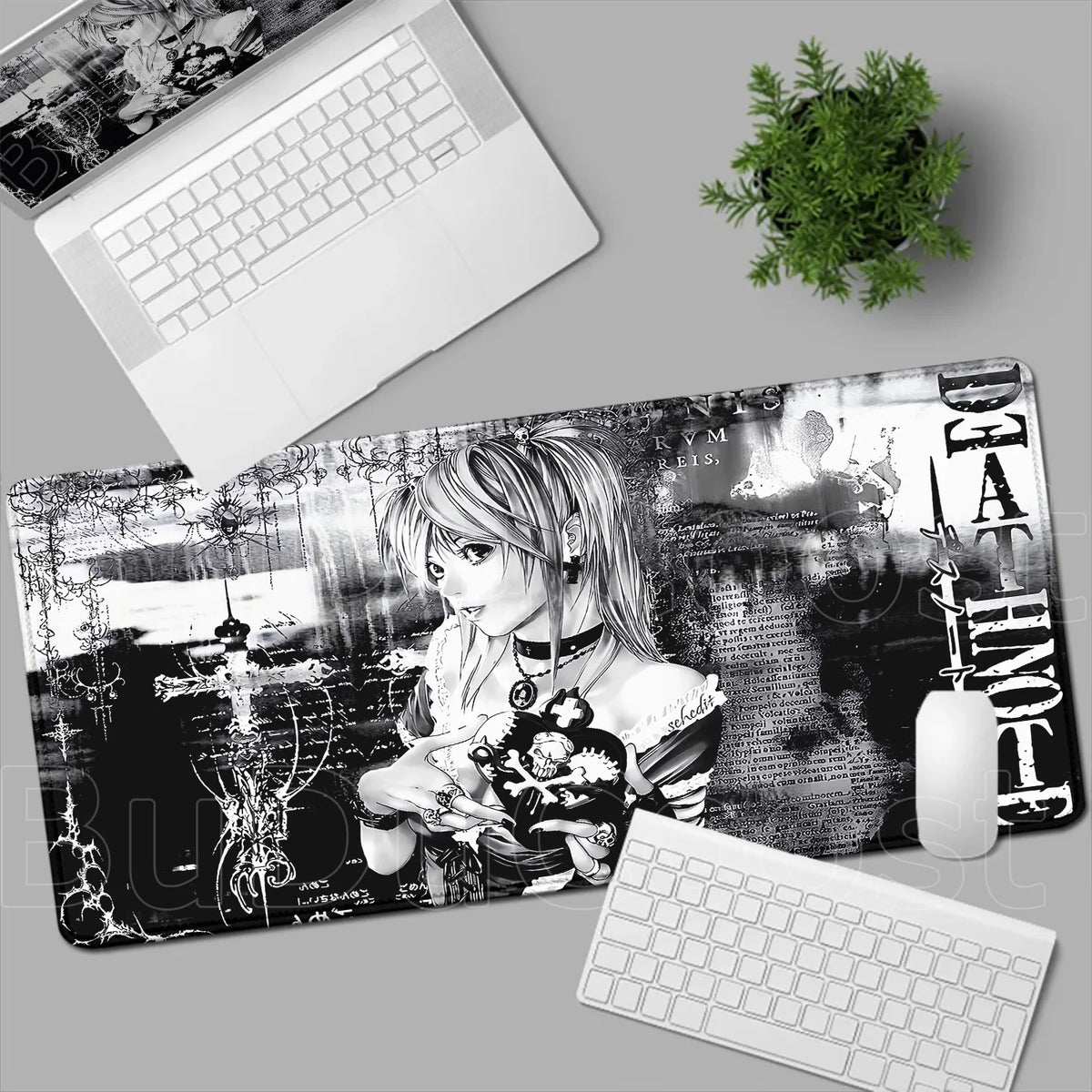 Death Note Anime Desk Mat 📓❤️‍🔥 | Misa Amane & Light Yagami Gaming Mouse Pad & Keyboard Mat