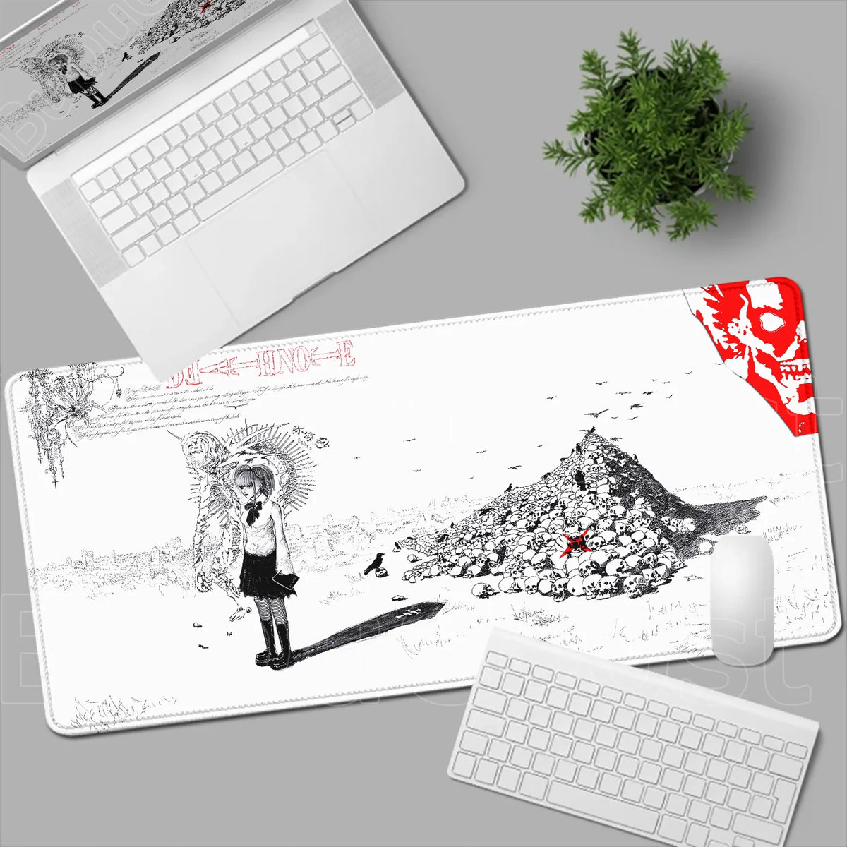 Death Note Anime Desk Mat 📓❤️‍🔥 | Misa Amane & Light Yagami Gaming Mouse Pad & Keyboard Mat