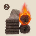 Men's Thick Warm Socks (3/5 Pairs) 🧦❄️ | Anti-Cold Towel Mid-Calf Snow Boot Socks