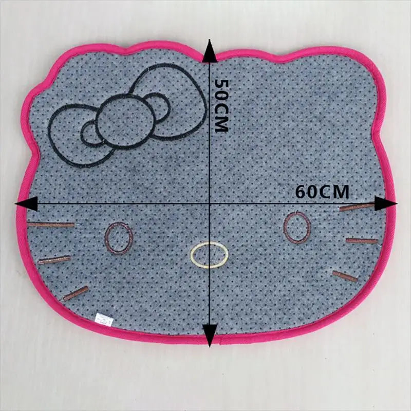 Hello Kitty Bathroom Mat 🐱♥️ | Soft Water-Absorbing Anti-Slip Flannel Doormat