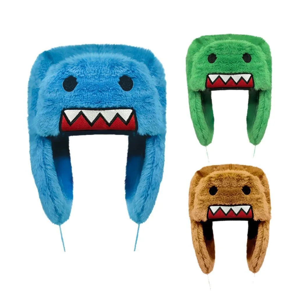 Cute Cartoon Winter Hat for Kids 🐻| Warm Ushanka Anime Cap for Boys & Girls