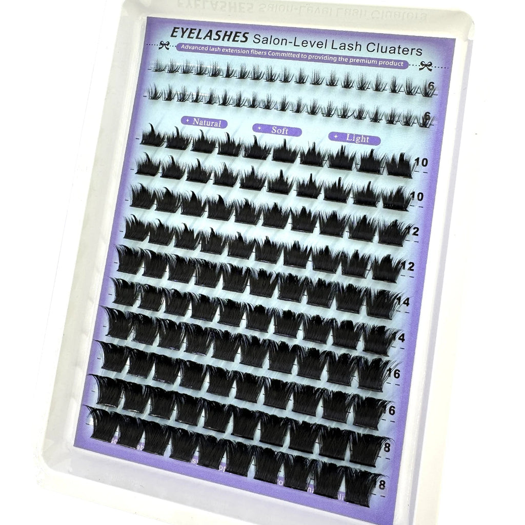 Wispy Spiky Lash Clusters 👁️✨ | DIY D-Curl Individual Cluster Eyelash Extensions for Full Spiky Lashes