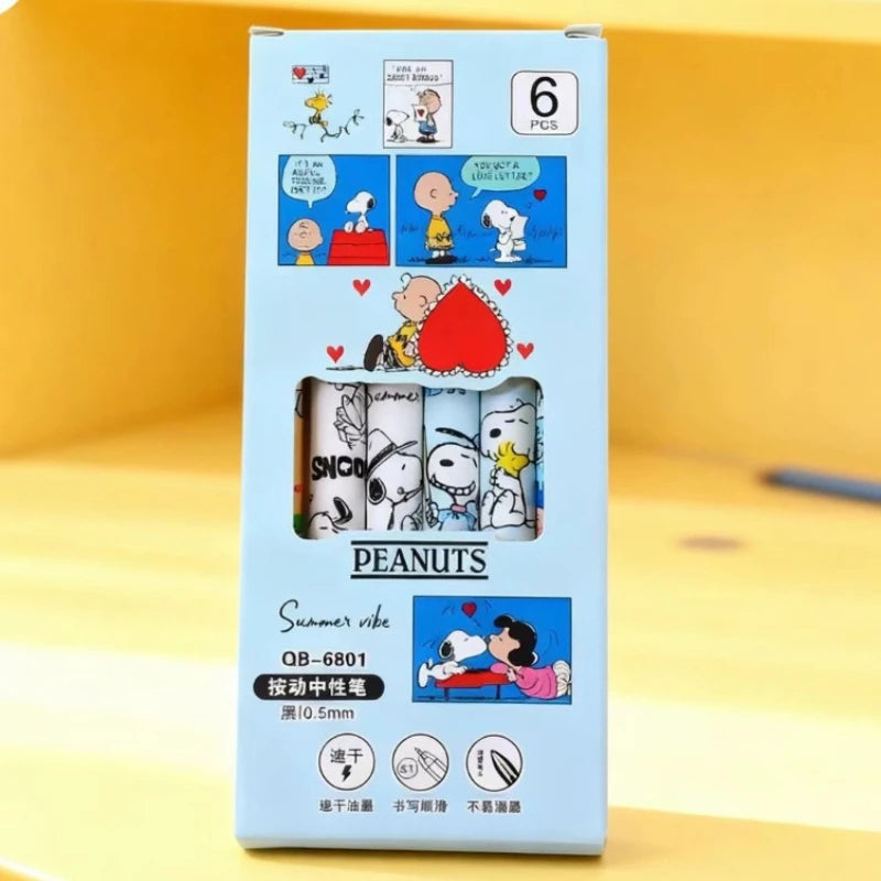Snoopy & Friends Kawaii Gel Pen 🐾✒️ | Cute Cartoon Quick-Dry Stationery for School & Desk