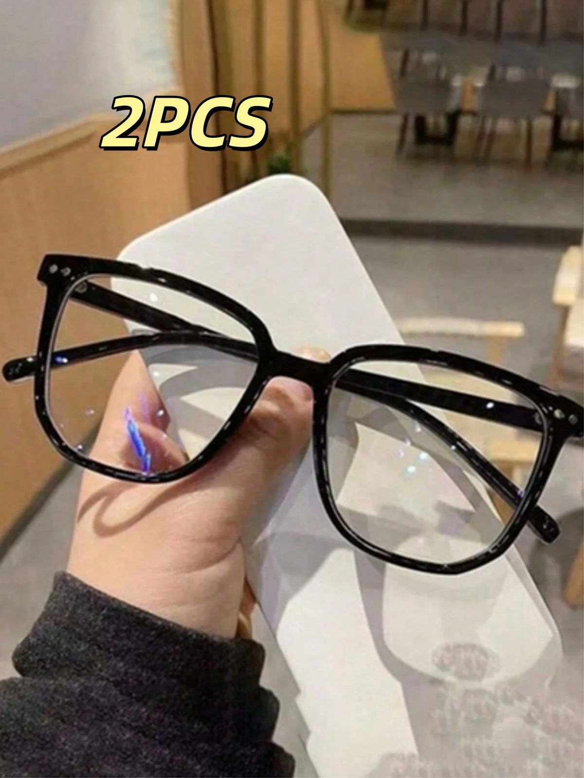 Retro Square Glasses 👓✨ | Vintage-Inspired Clear Lens Fashion Eyewear