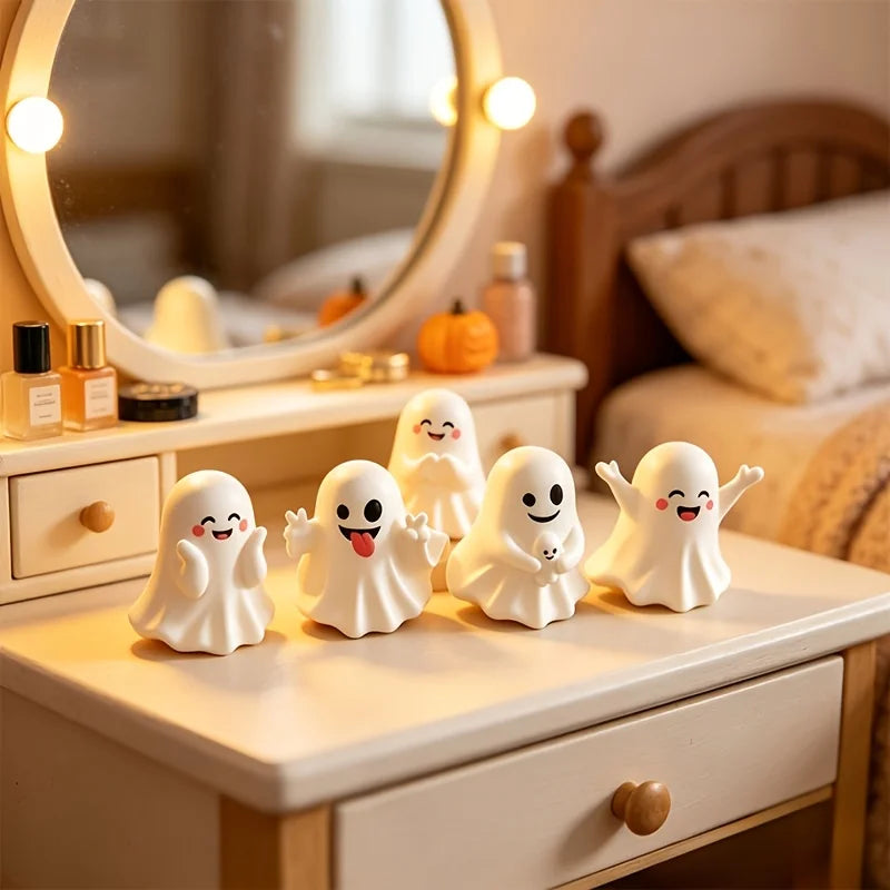 Halloween Mini Figurine Set 👻🎃 | Cute Spooky Tabletop Ornaments for Home & Office