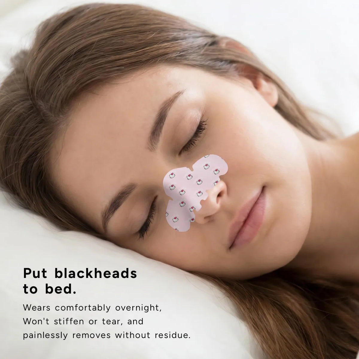 Hello Kitty Nose Pore Strips 🐱🌸 | Cute Deep Cleansing Blackhead Removal Nose Patches