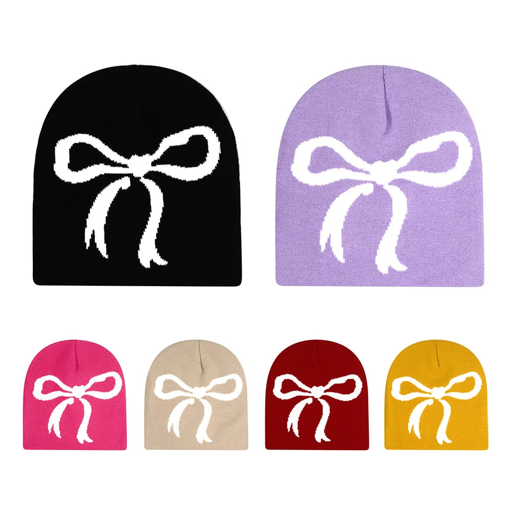 Y2K Graphic Knit Beanie 🎟️ | Unisex Warm Slouchy Streetwear Hat