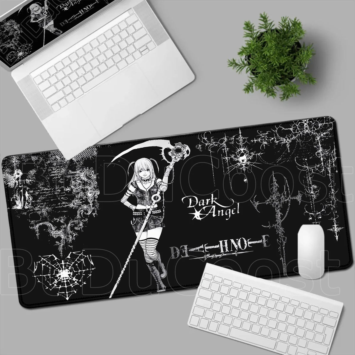 Death Note Anime Desk Mat 📓❤️‍🔥 | Misa Amane & Light Yagami Gaming Mouse Pad & Keyboard Mat