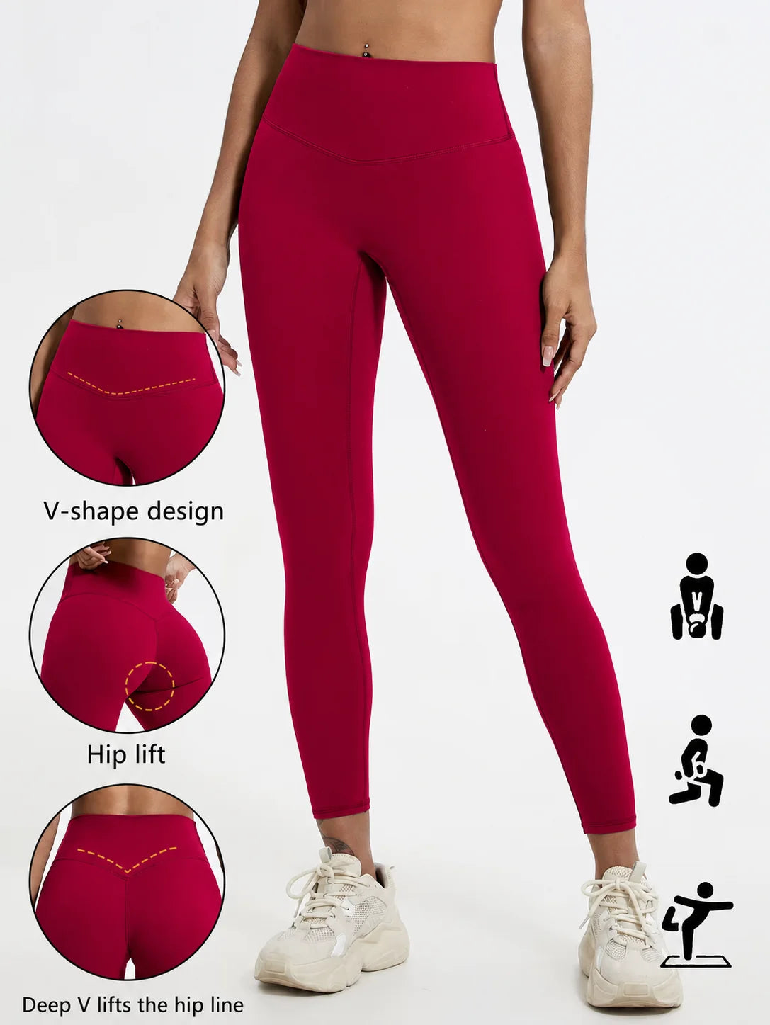 High-Waist Push-Up Yoga Leggings 🧘‍♀️💪 | Women's Soft Gym Running Workout Tights