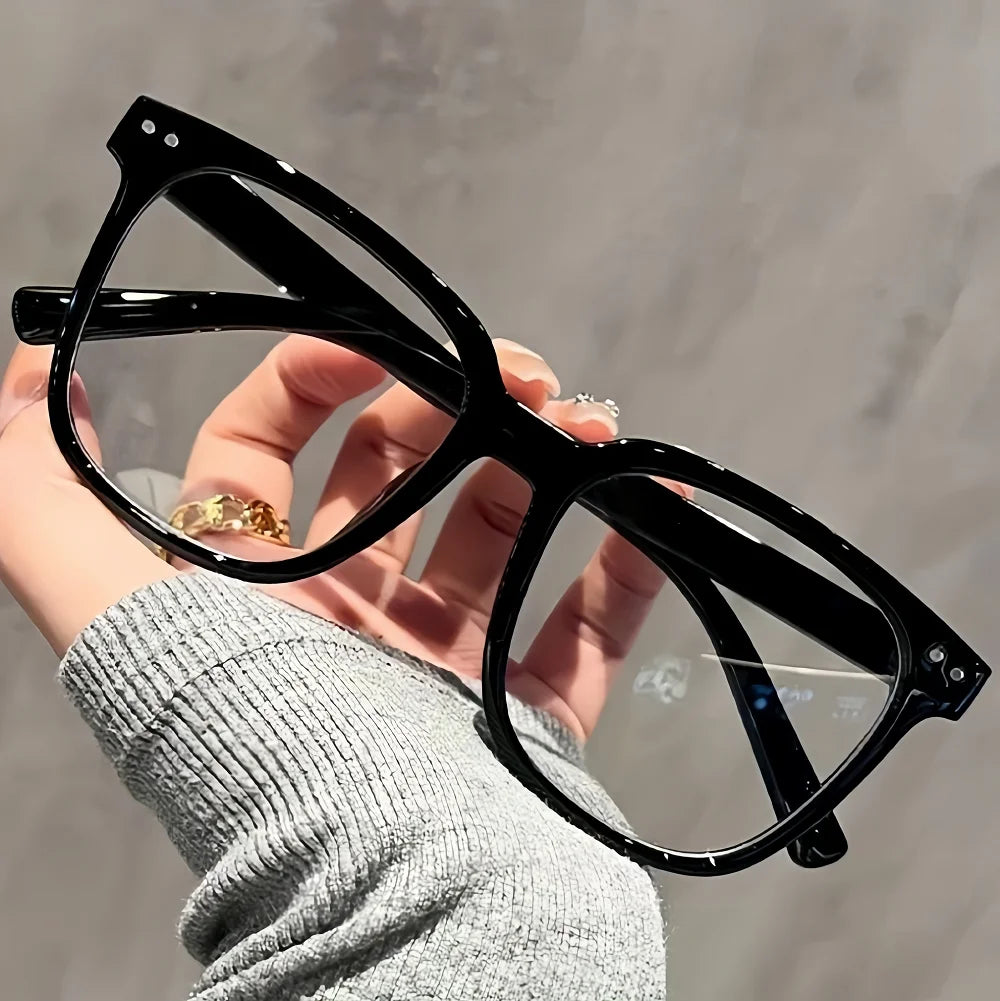 Retro Square Glasses 👓✨ | Vintage-Inspired Clear Lens Fashion Eyewear