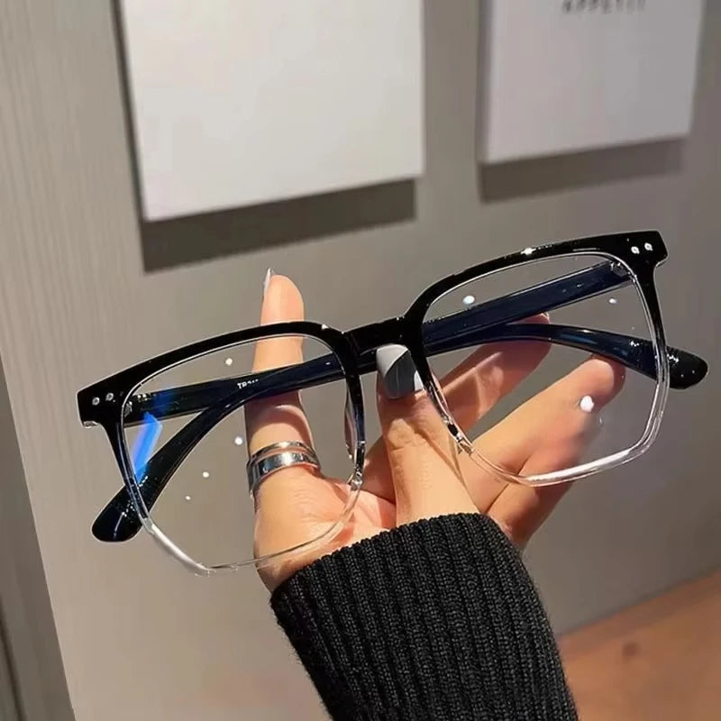 Retro Square Glasses 👓✨ | Vintage-Inspired Clear Lens Fashion Eyewear