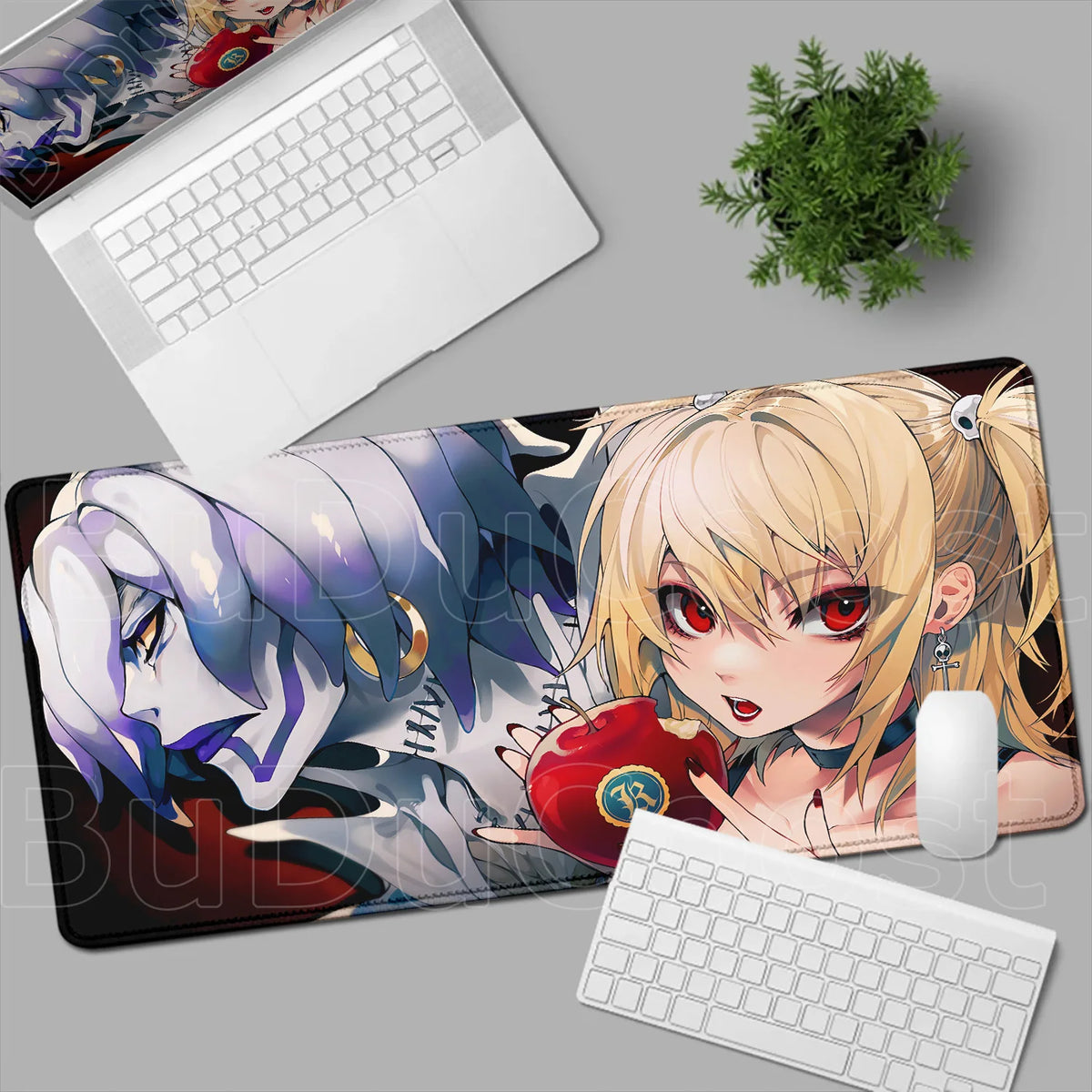 Death Note Anime Desk Mat 📓❤️‍🔥 | Misa Amane & Light Yagami Gaming Mouse Pad & Keyboard Mat