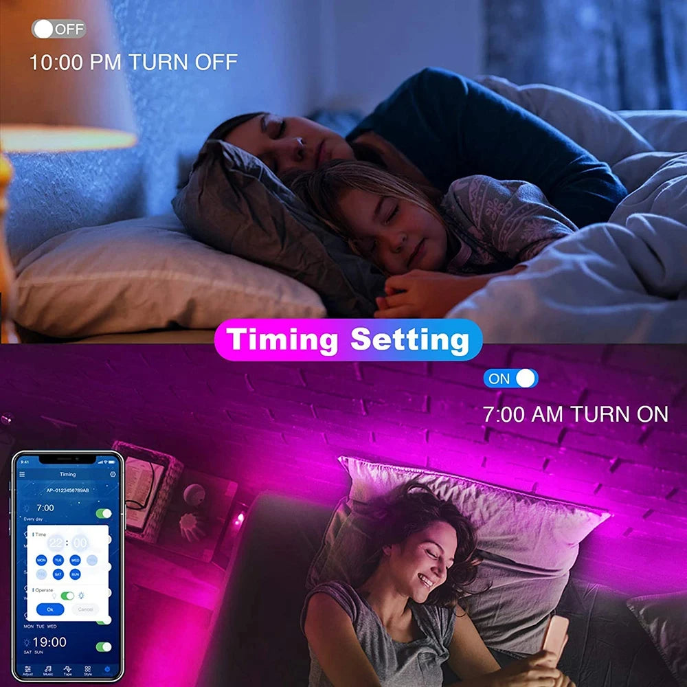 Bluetooth LED Strip Lights 🌈 | App & Remote Control Smart Lights for TV, Gaming & Room Decor