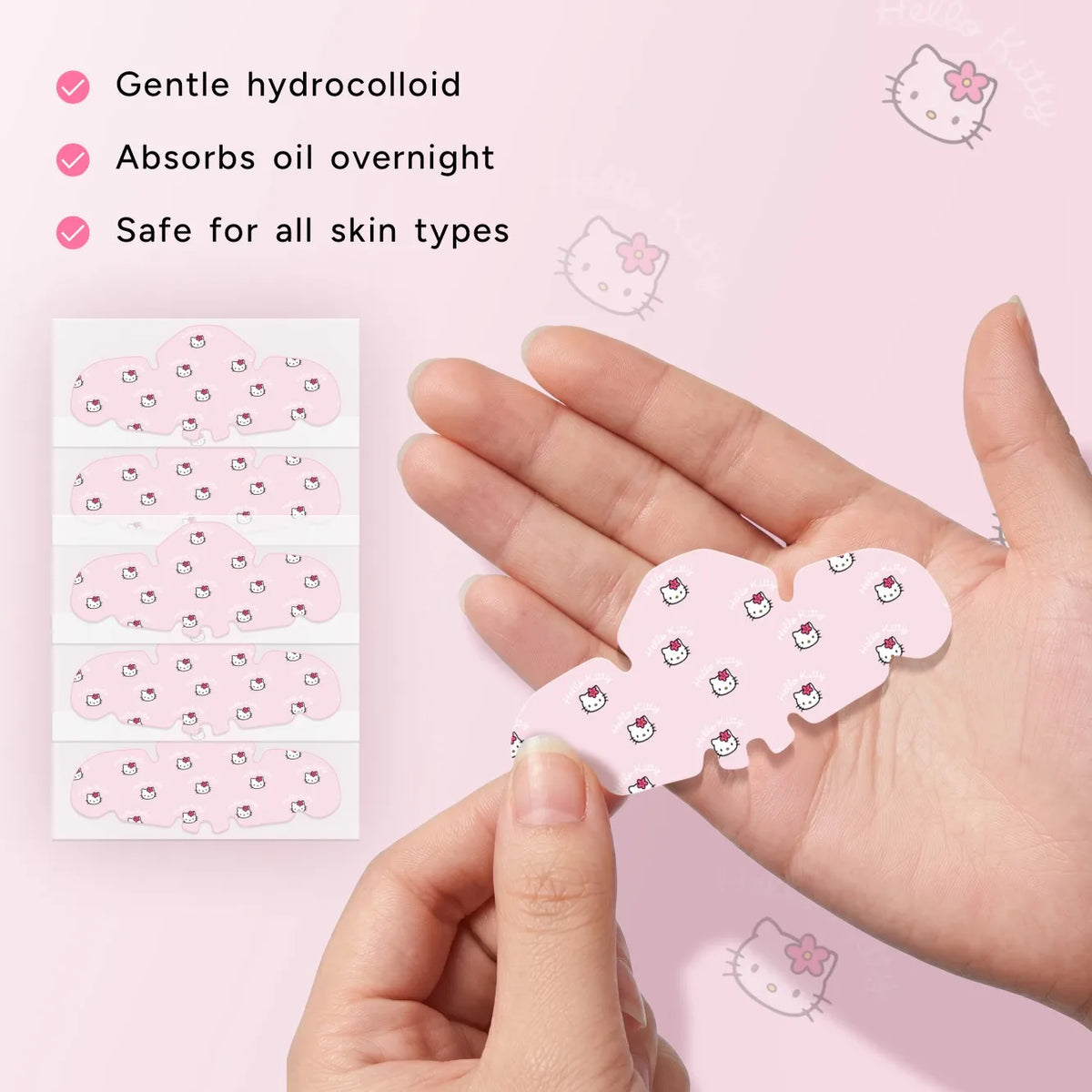 Hello Kitty Nose Pore Strips 🐱🌸 | Cute Deep Cleansing Blackhead Removal Nose Patches