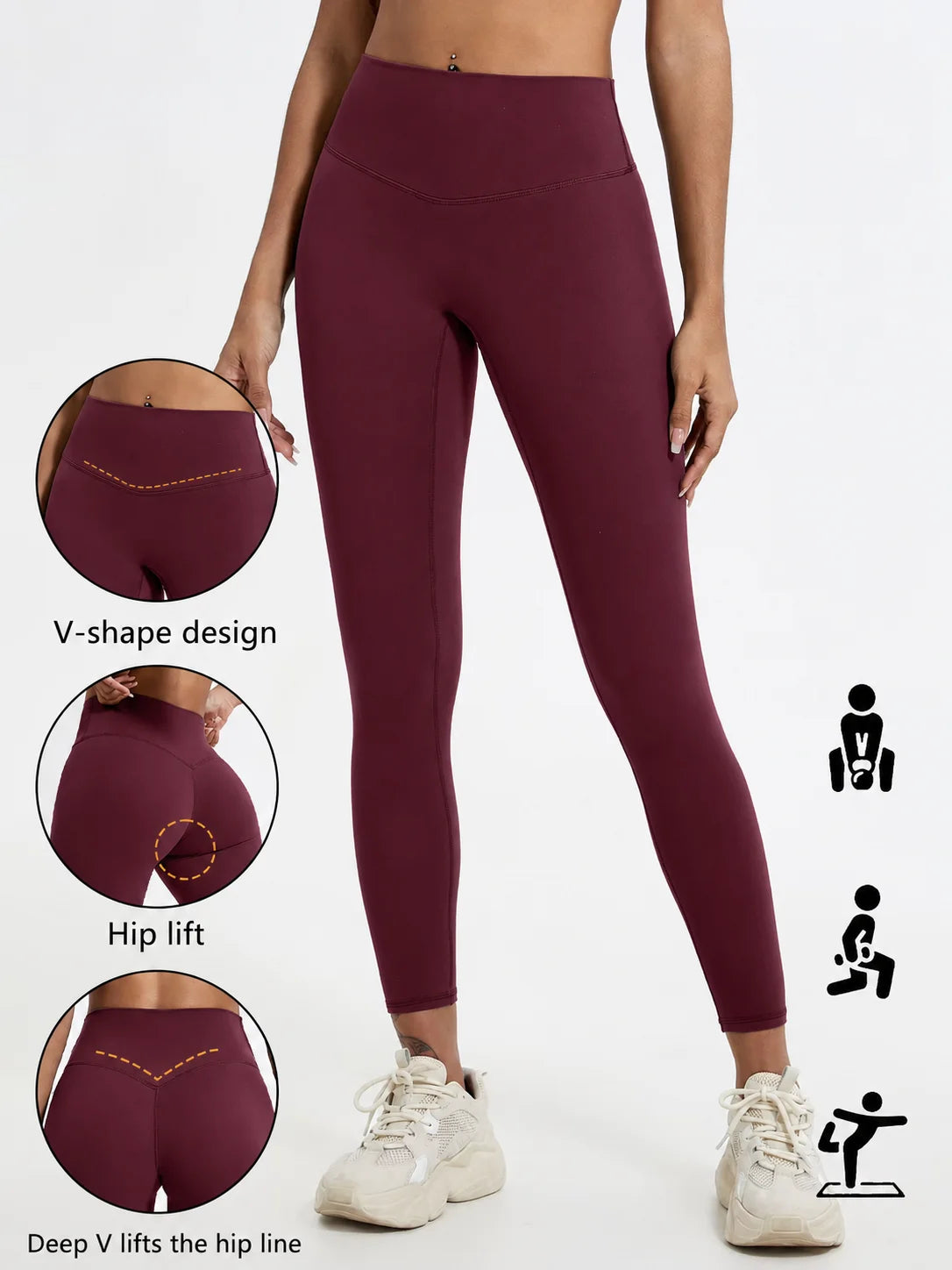 High-Waist Push-Up Yoga Leggings 🧘‍♀️💪 | Women's Soft Gym Running Workout Tights