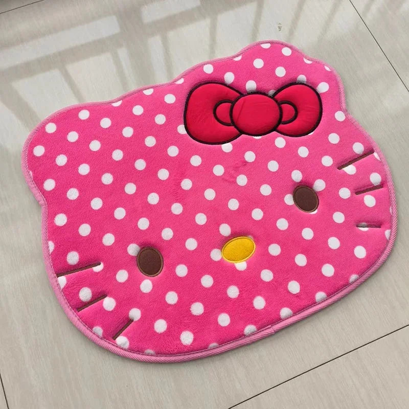 Hello Kitty Bathroom Mat 🐱♥️ | Soft Water-Absorbing Anti-Slip Flannel Doormat