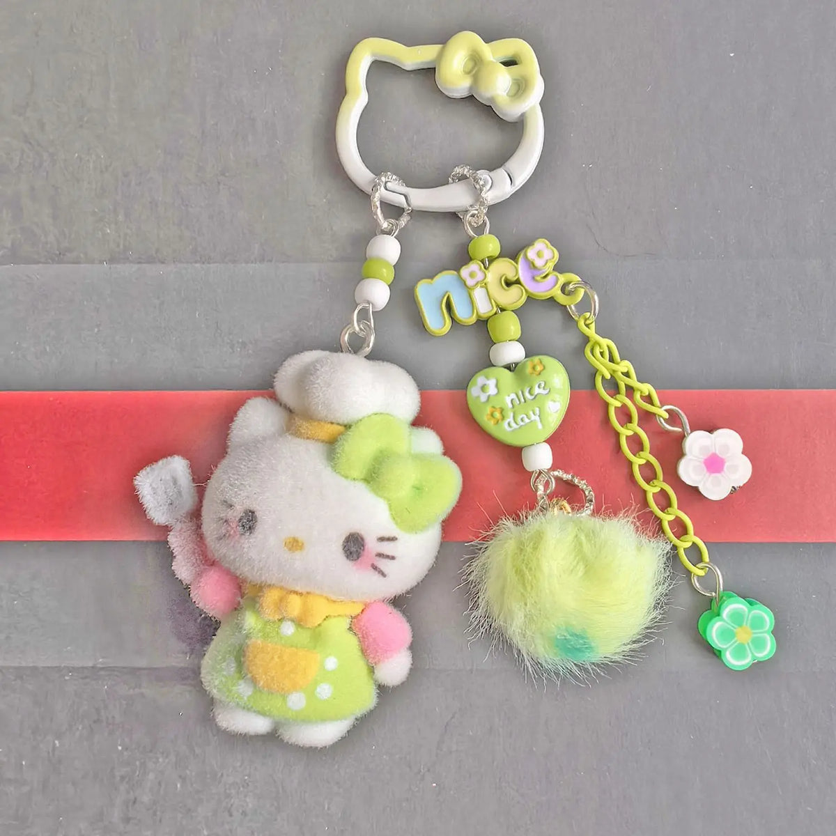 Hello Kitty Plush Bag Charm & Keychain 🌸🐱 | MIU Series Dopamine DIY Phone Pendant Accessory