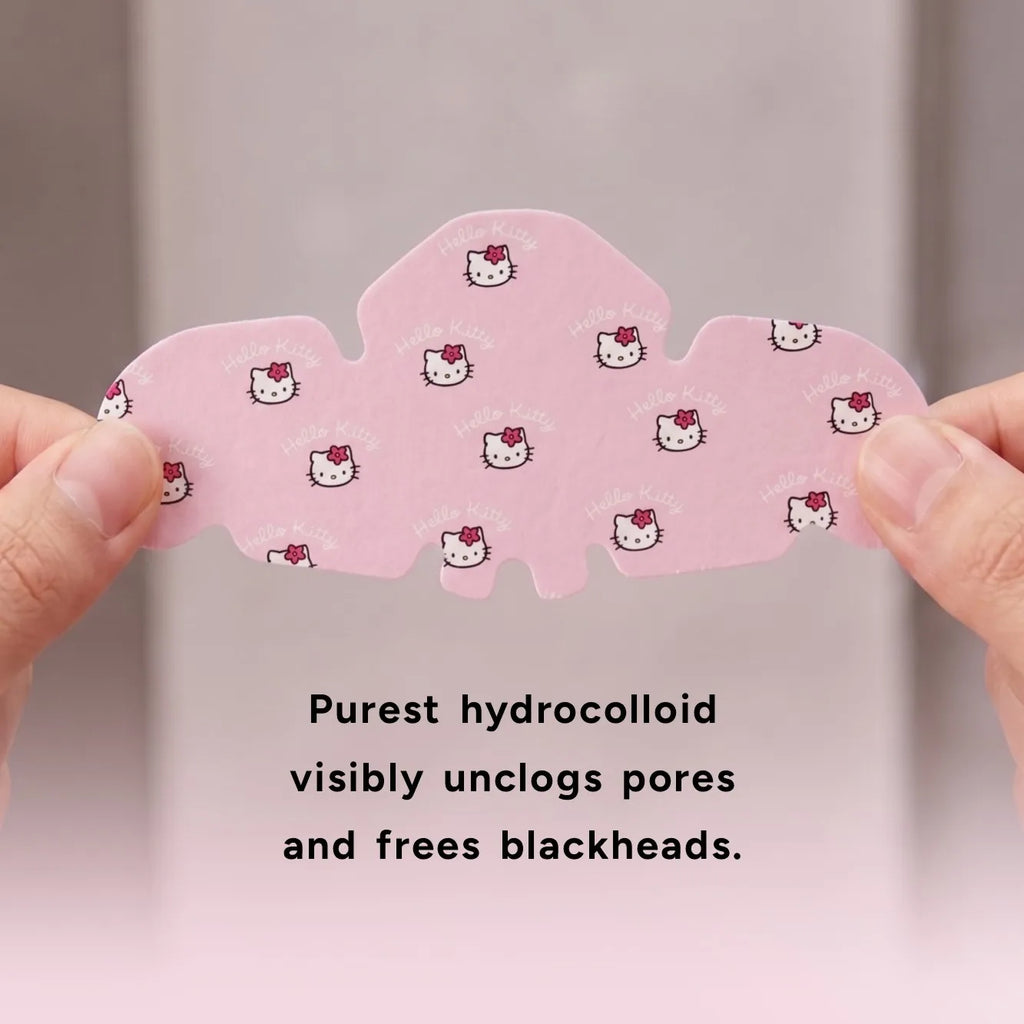 Hello Kitty Nose Pore Strips 🐱🌸 | Cute Deep Cleansing Blackhead Removal Nose Patches