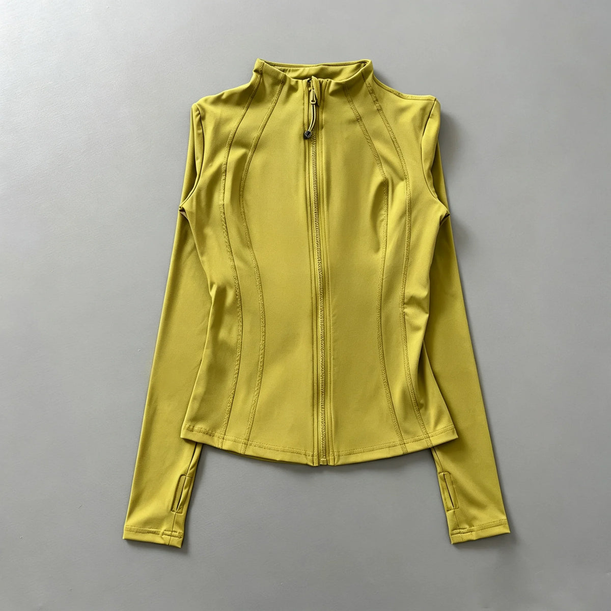 Women Full Zip Long Sleeve Athletic Jacket Thumb Holes Slim Fit Quick Dry Running Gym Yoga Fitness Sports jacket