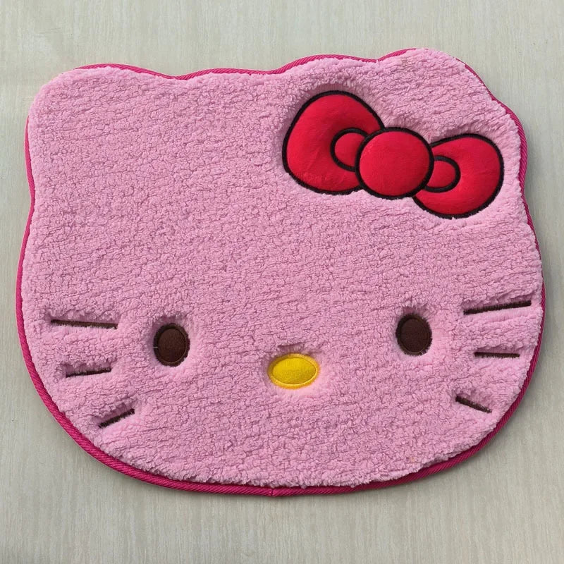 Hello Kitty Bathroom Mat 🐱♥️ | Soft Water-Absorbing Anti-Slip Flannel Doormat