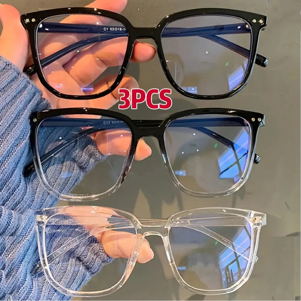 Retro Square Glasses 👓✨ | Vintage-Inspired Clear Lens Fashion Eyewear