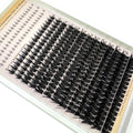 Wispy Spiky Lash Clusters 👁️✨ | DIY D-Curl Individual Cluster Eyelash Extensions for Full Spiky Lashes