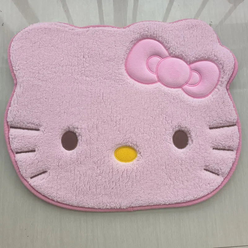 Hello Kitty Bathroom Mat 🐱♥️ | Soft Water-Absorbing Anti-Slip Flannel Doormat