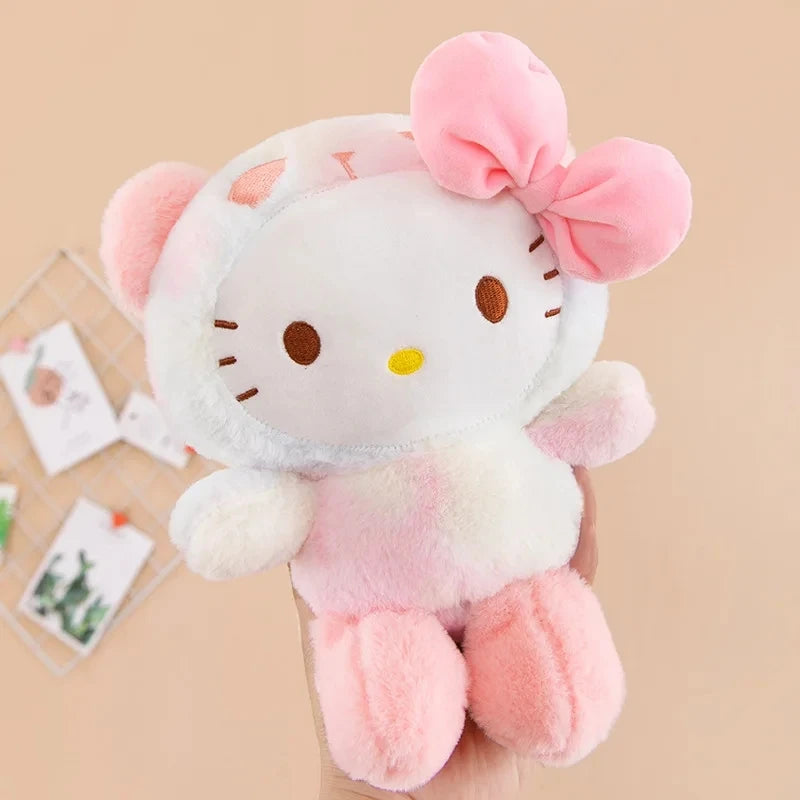 =2026 New Kawaii 25cm Sanrio Plush Toy Jade Dog Kuromi Dressing Doll Doll Plush Toy Stuffed Animal Patung Dolls Birthday Gift