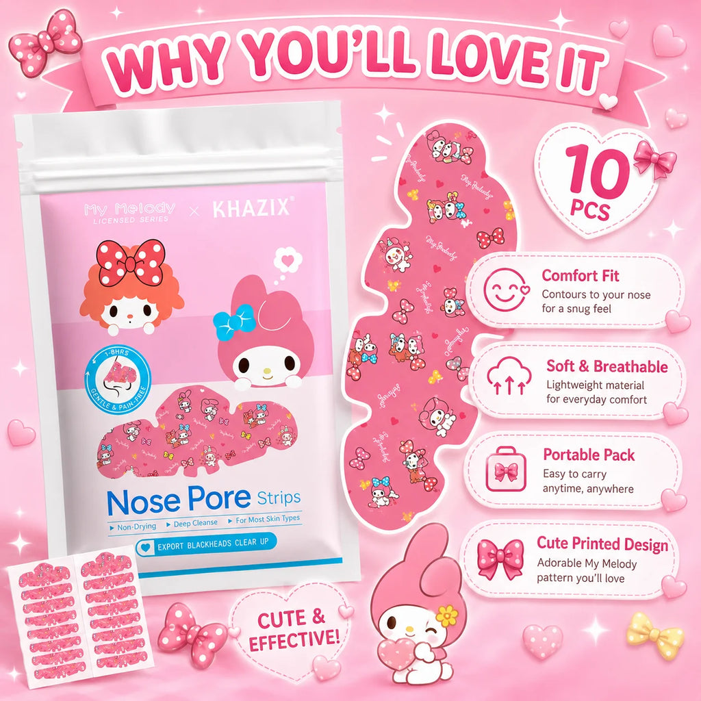 Blackhead Nose Cleansing Strips 🌸✨ | Soft Peel-Off Facial Pore Strips for Smooth Skin