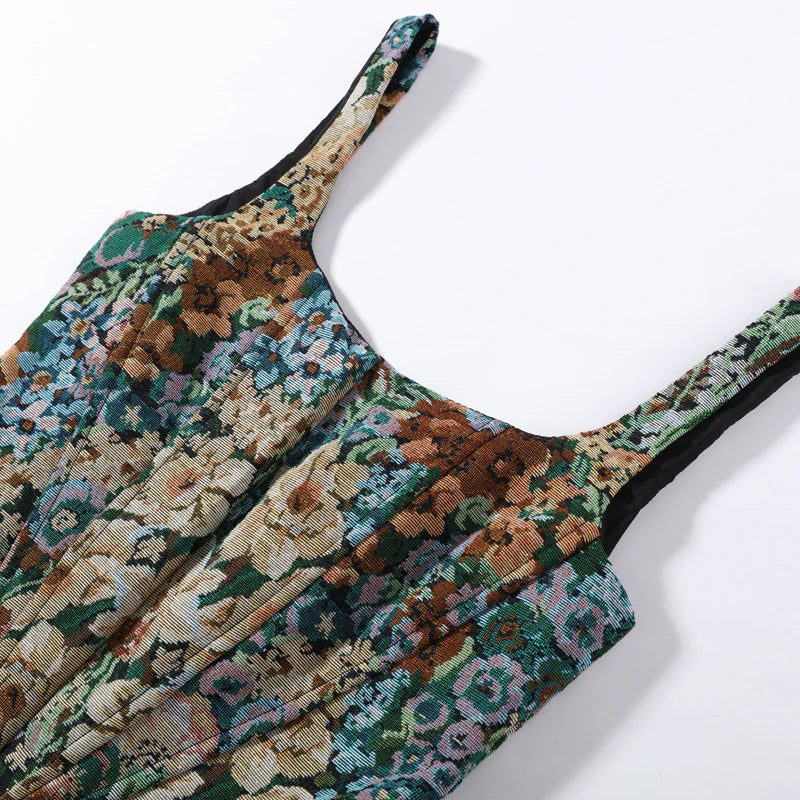 Sexy Print Sling Fishbone Corsets Women Backless Zipper Sleeveless Slim Tops Female 2026 Summer New Chic Evening Party Tanks
