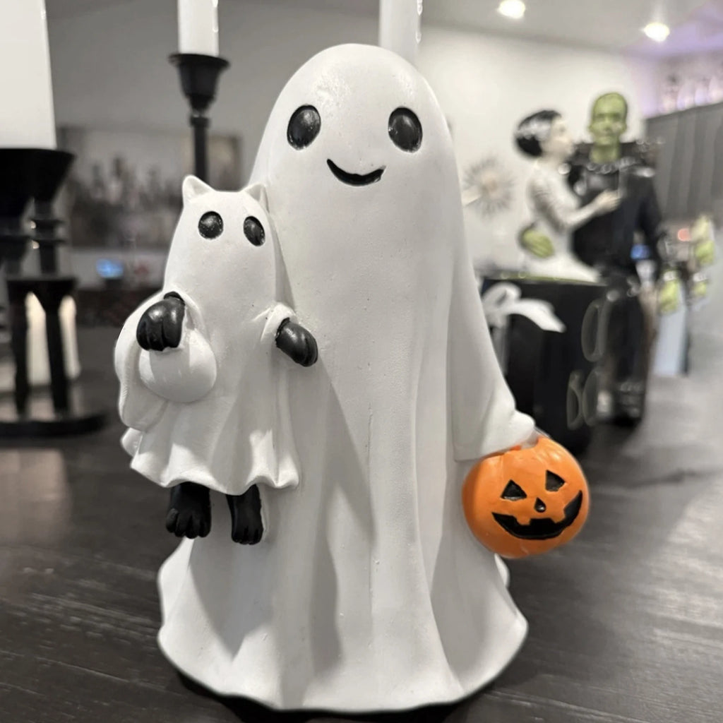 Spooky Ghost Resin Ornament 👻🎃 | Halloween Decor for Home, Garden & Dashboard