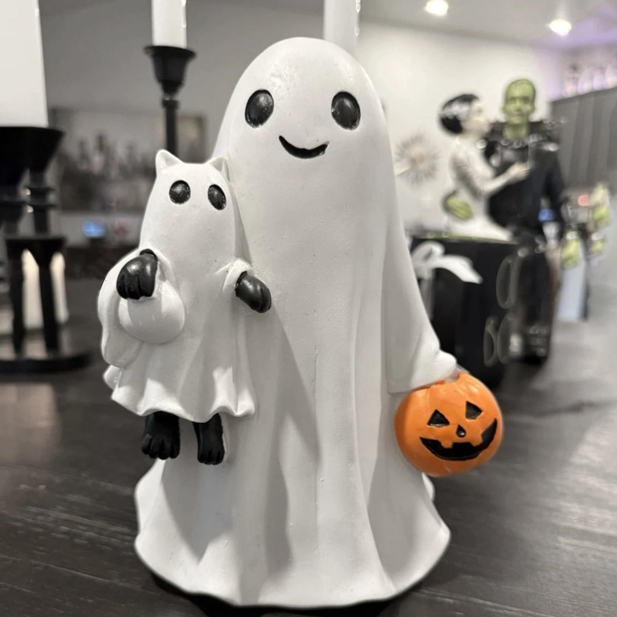 Spooky Ghost Resin Ornament 👻🎃 | Halloween Decor for Home, Garden & Dashboard