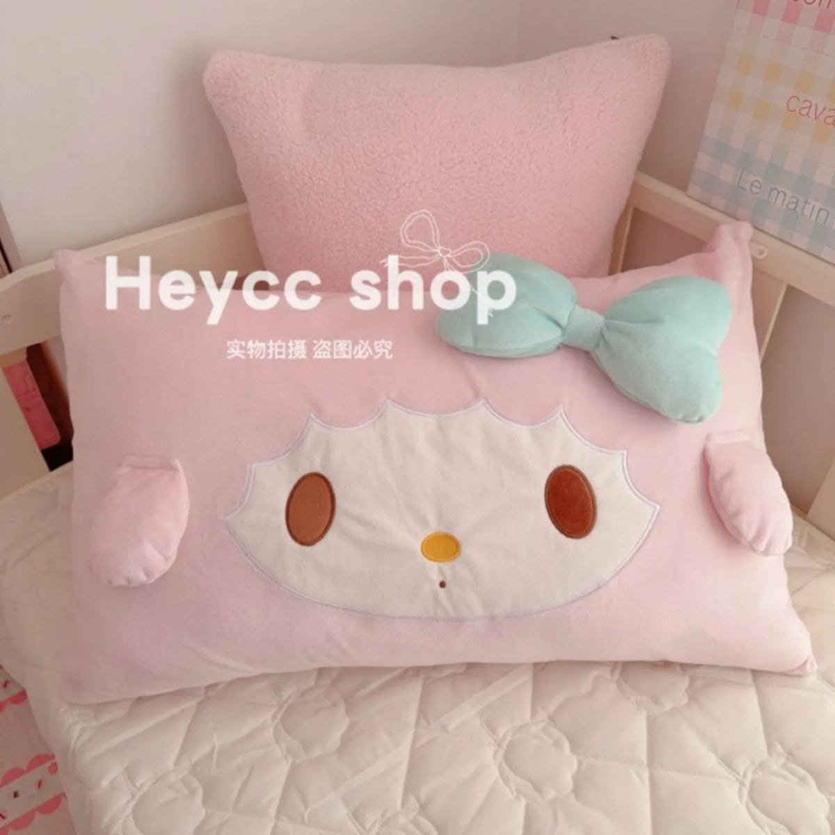 My Melody 3D Ears Pillowcase 🌸🐰 | Kawaii Sanrio Super Soft Anime Cartoon Pillow Cover