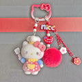 Hello Kitty Plush Bag Charm & Keychain 🌸🐱 | MIU Series Dopamine DIY Phone Pendant Accessory