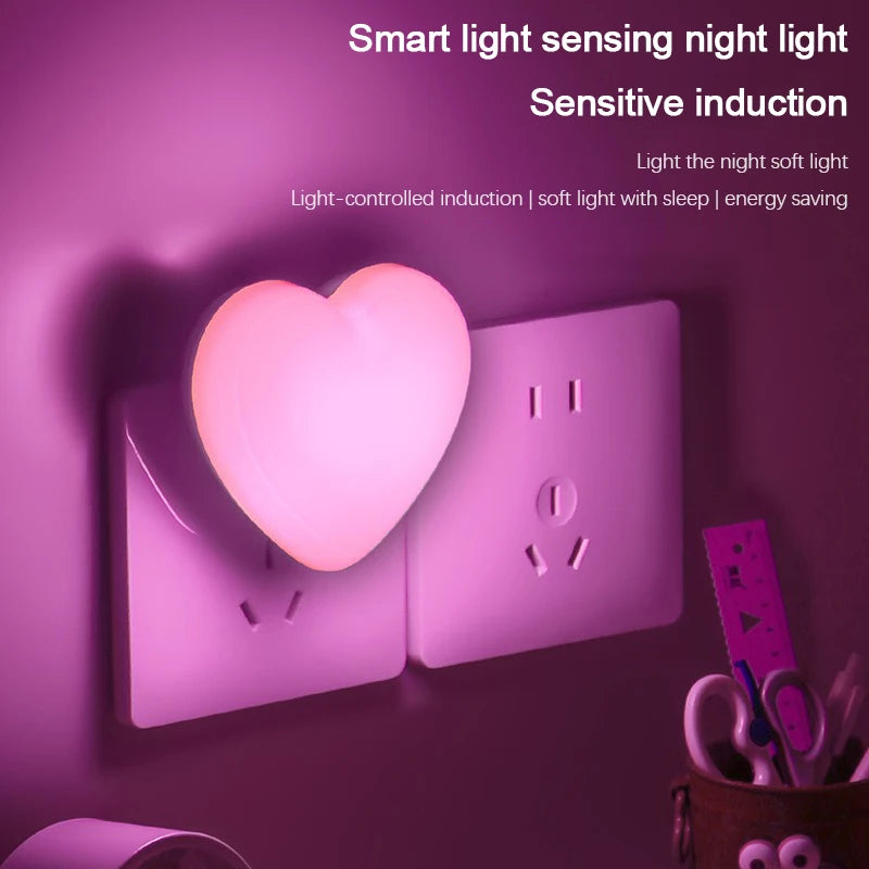 LED Sensor Night Light 💡✨ | Auto Motion-Activated Energy-Saving Plug-In Nightlight for Kids & Stairs