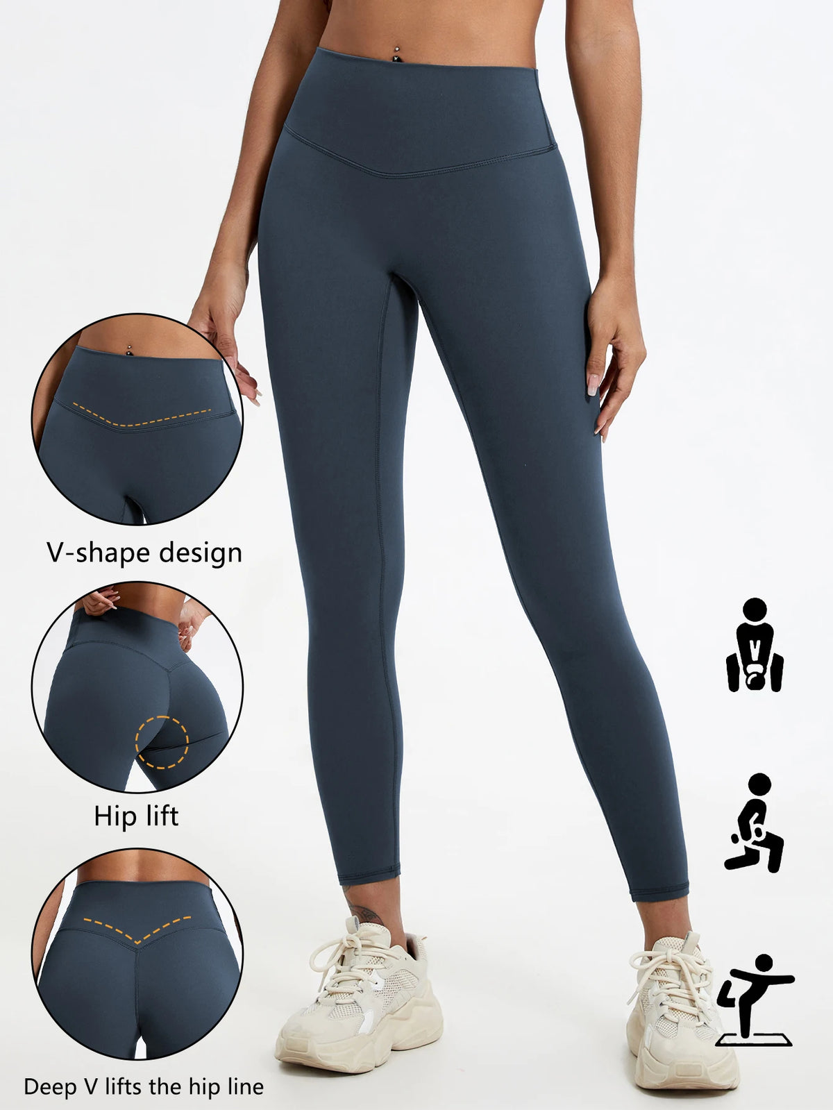 High-Waist Push-Up Yoga Leggings 🧘‍♀️💪 | Women's Soft Gym Running Workout Tights