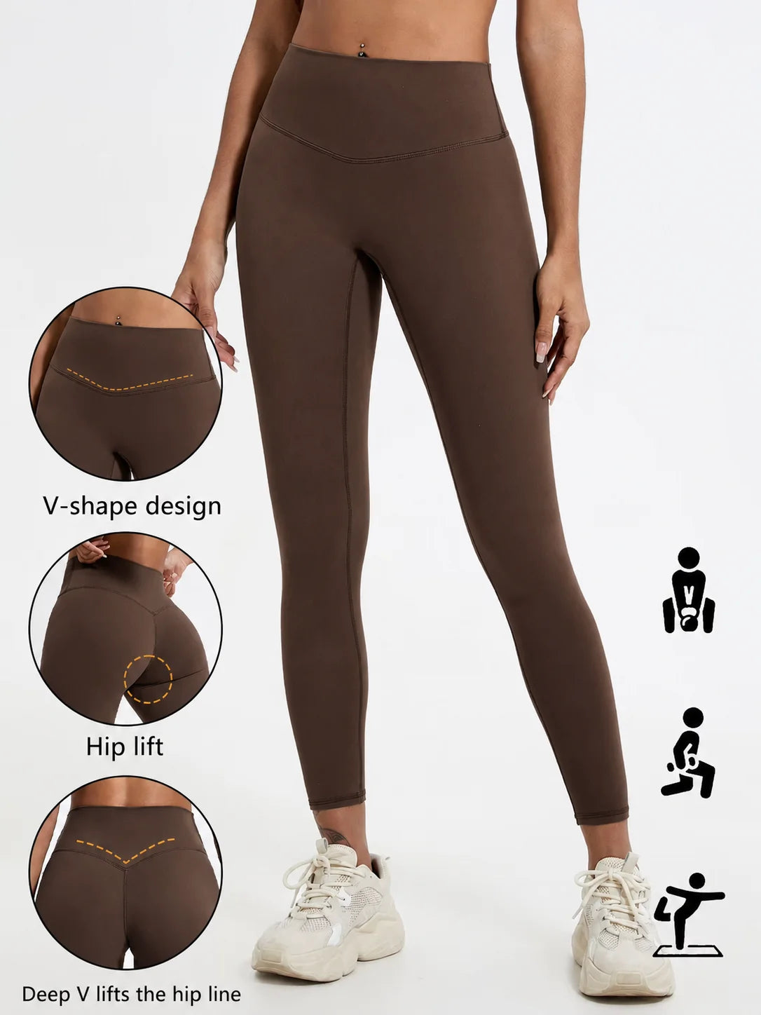 High-Waist Push-Up Yoga Leggings 🧘‍♀️💪 | Women's Soft Gym Running Workout Tights