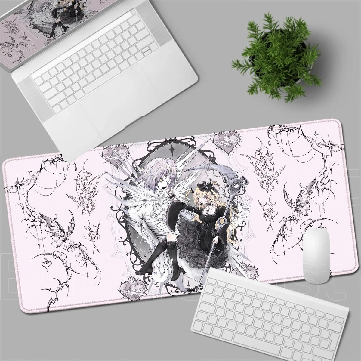 Death Note Anime Desk Mat 📓❤️‍🔥 | Misa Amane & Light Yagami Gaming Mouse Pad & Keyboard Mat