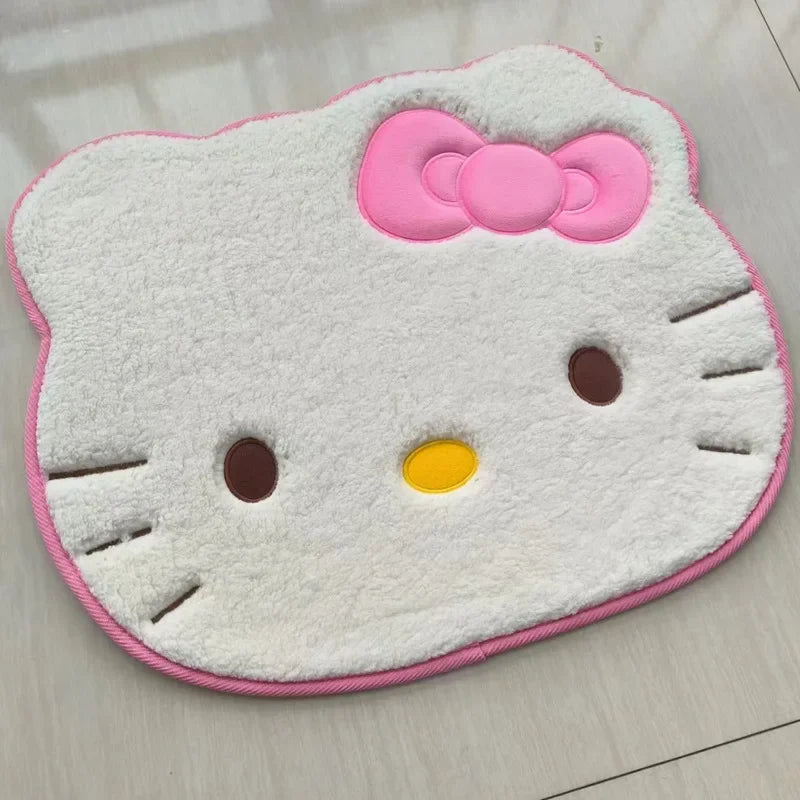 Hello Kitty Bathroom Mat 🐱♥️ | Soft Water-Absorbing Anti-Slip Flannel Doormat