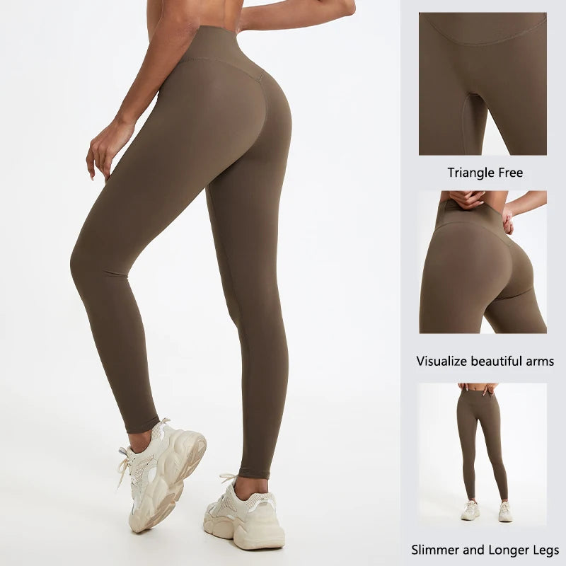 High-Waist Push-Up Yoga Leggings 🧘‍♀️💪 | Women's Soft Gym Running Workout Tights