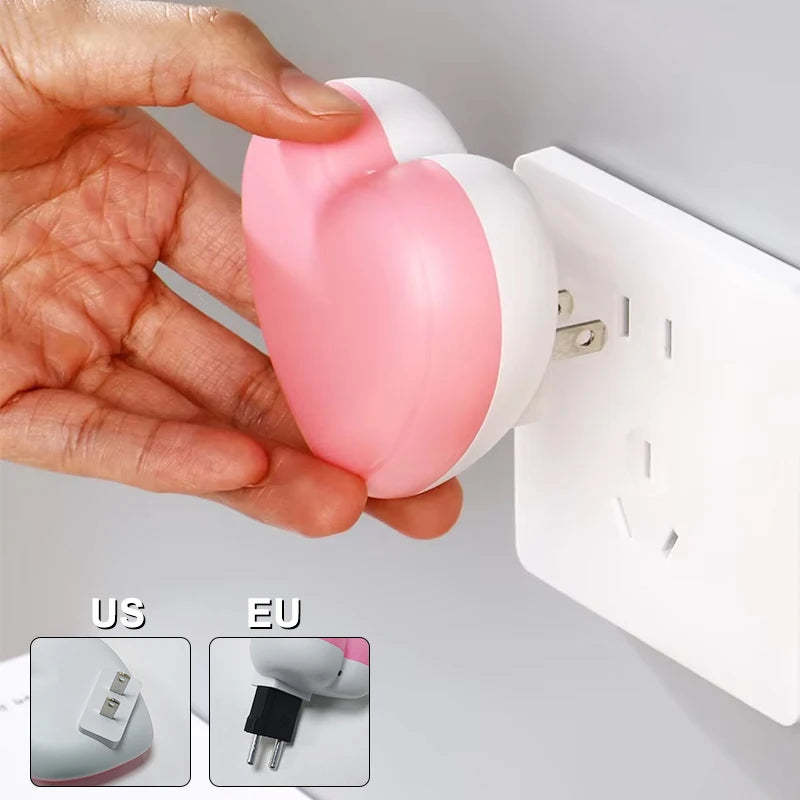 LED Sensor Night Light 💡✨ | Auto Motion-Activated Energy-Saving Plug-In Nightlight for Kids & Stairs