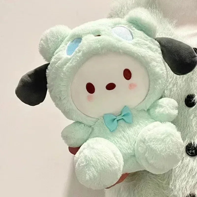 =2026 New Kawaii 25cm Sanrio Plush Toy Jade Dog Kuromi Dressing Doll Doll Plush Toy Stuffed Animal Patung Dolls Birthday Gift